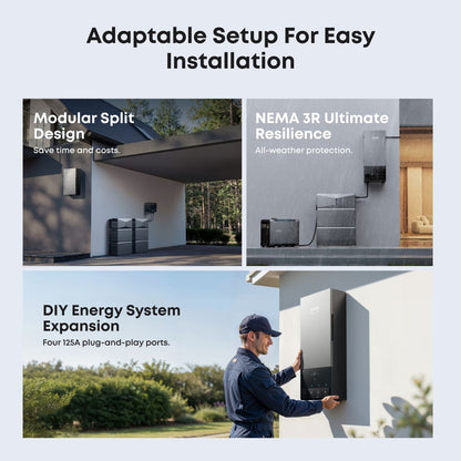 Anker SOLIX Power Dock -Adaptable Setup for easy installation
