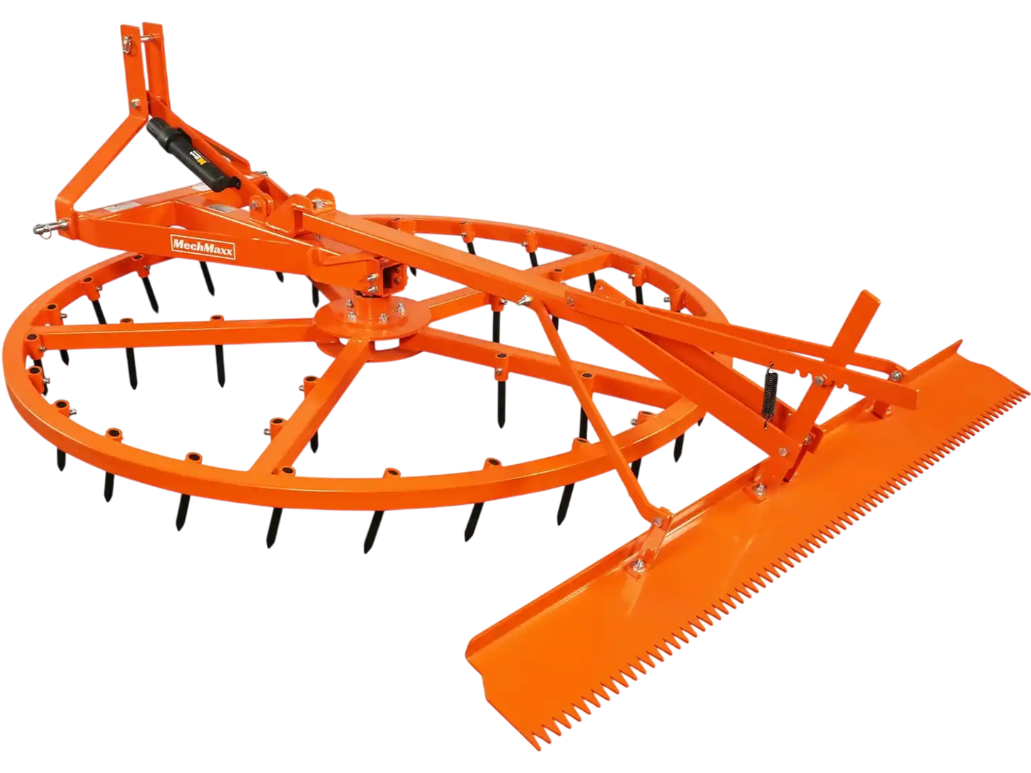 MechMaxx AHG72R Harrow Groomer 72" Arena Spin Harrow Groomer 35 Tines Rake Cat.1 3 Point Hitch Grooming Attachment New