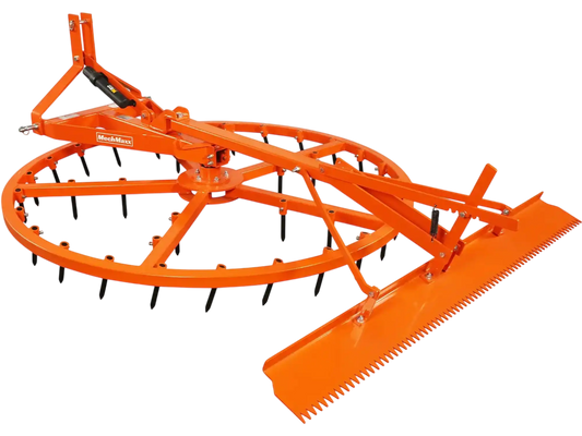 MechMaxx AHG72R Harrow Groomer 72" Arena Spin Harrow Groomer 35 Tines Rake Cat.1 3 Point Hitch Grooming Attachment New