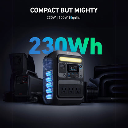 At 230Wh Capacity, The Anker SOLIX C200X Portable Power Station Is Compact But Mighty