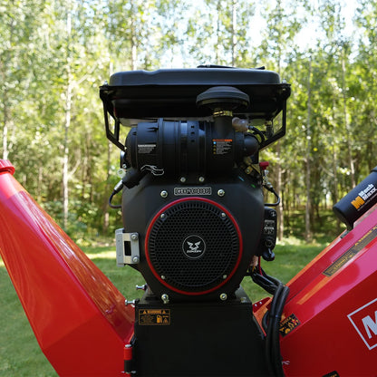 MechMaxx B200 Wood Chipper 8" ZONSEN Electric Start 1000cc 35HP Gas Powered 4-Wheel Drum with Taillight New