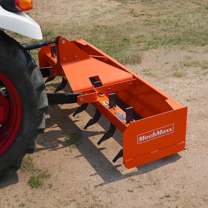 MechMaxx BB84 Box Blade Scraper 84" 7 Shanks 3 Point Hitch Tractor Attachment New