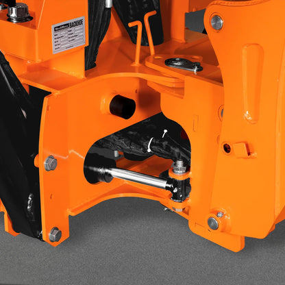 MechMaxx BH760 Tractor Backhoe Attachment 8' Hydraulic Thumb 15" Bucket ISO/SAE Switchable Controls 20-100 HP New