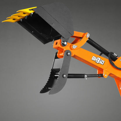 MechMaxx BH860M Tractor Backhoe Attachment 9' Mechanical Thumb 15" Bucket ISO/SAE Switchable Controls 25-100 HP New
