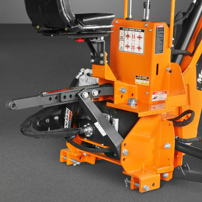 MechMaxx BH760M Tractor Backhoe Attachment 8' Mechanical Thumb 15" Bucket ISO/SAE Switchable Controls Self-Contained Hydraulic System 3 Point Hitch Cat 1 & 2 20-100 HP New
