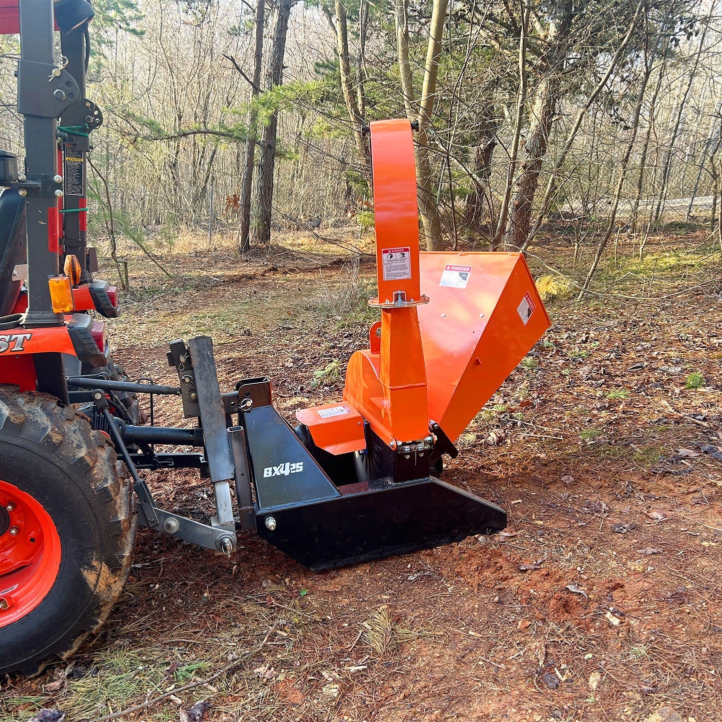 MechMaxx BX42S Wood Chipper 3 Point PTO Attachment for Tractors Up to 45HP PTO Shaft Included New