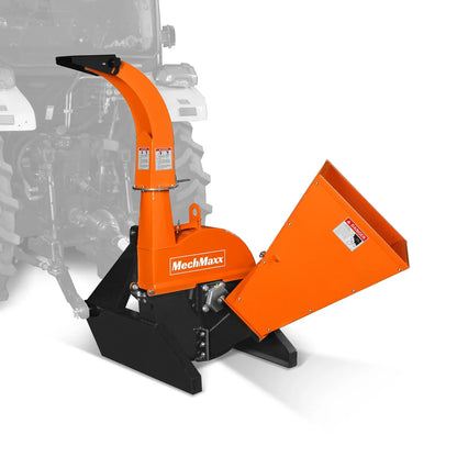 MechMaxx BX42S Wood Chipper 3 Point PTO Attachment for Tractors Up to 45HP PTO Shaft Included New