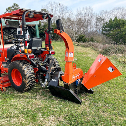 MechMaxx BX42S Wood Chipper 3 Point PTO Attachment for Tractors Up to 45HP PTO Shaft Included New