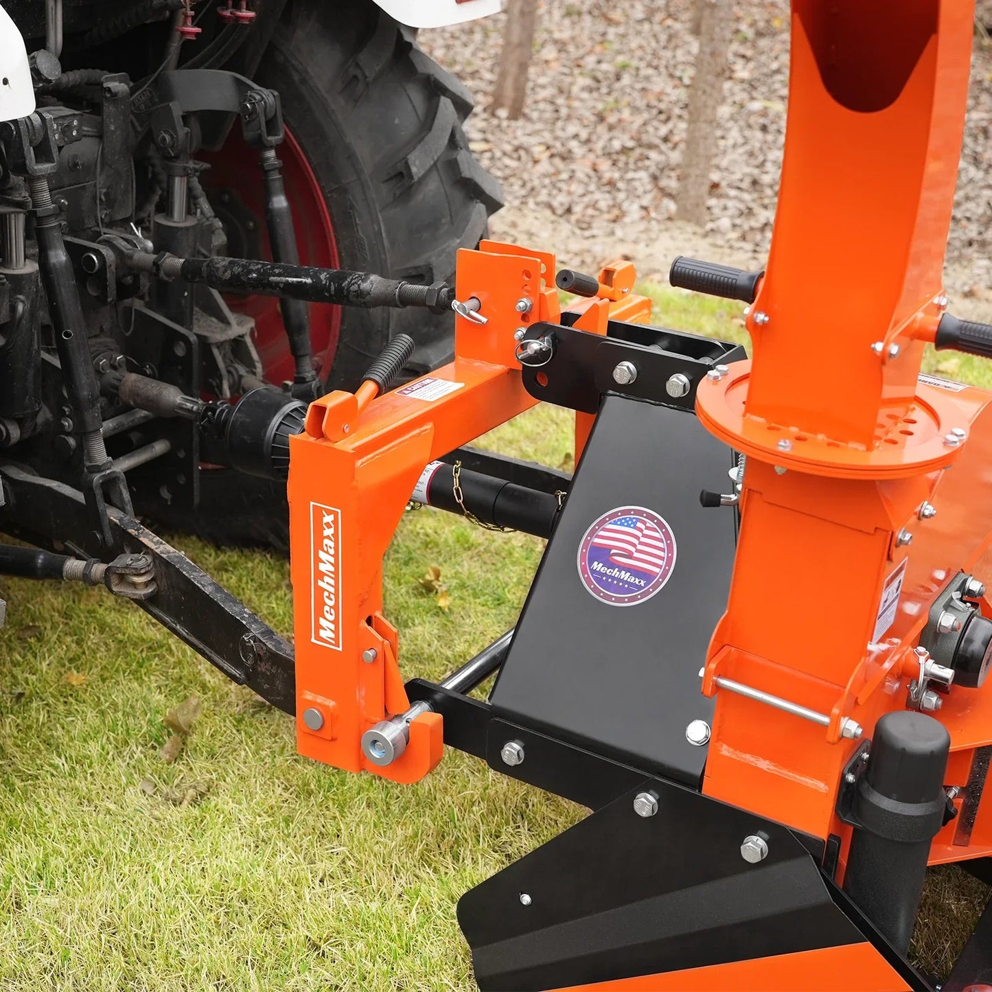 MechMaxx WC68H Wood Chipper 6" 3 Point Hydraulic Feeding PTO for 20-50HP Tractor New