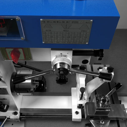 MechMaxx HQ800 Combination Lathe Milling Machine 1 HP 16x32" Multi-Function Metal Lathe Drilling Milling Machine Head New