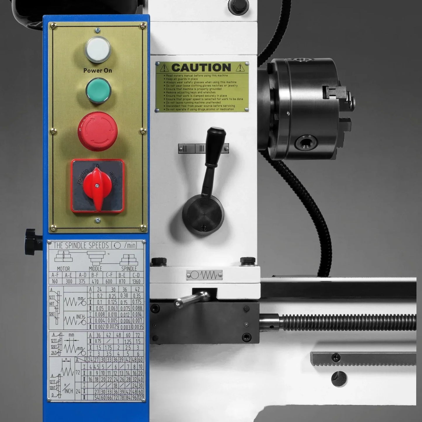 MechMaxx HQ800 Combination Lathe Milling Machine 1 HP 16x32" Multi-Function Metal Lathe Drilling Milling Machine Head New