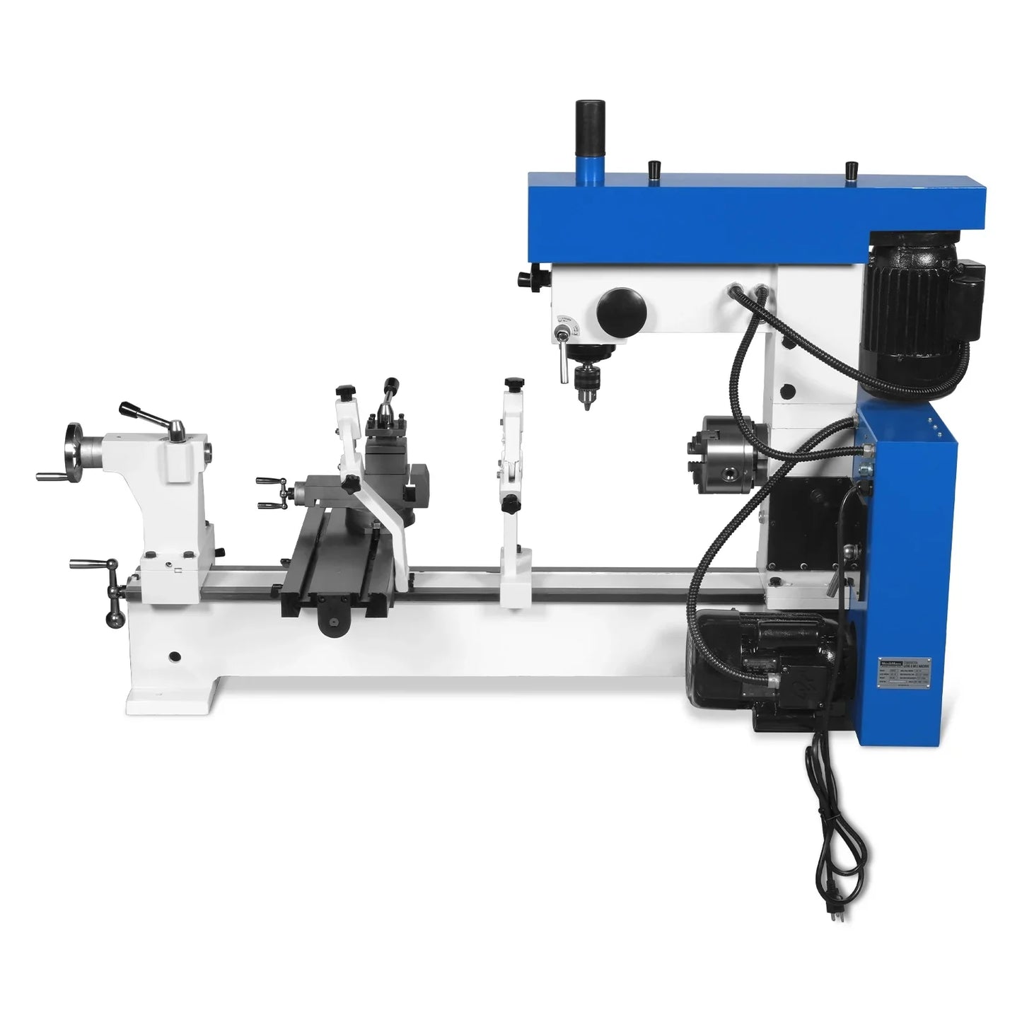 MechMaxx HQ800 Combination Lathe Milling Machine 1 HP 16x32" Multi-Function Metal Lathe Drilling Milling Machine Head New