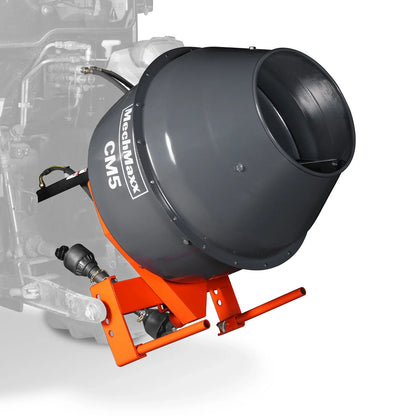 MechMaxx CM5 Cement Mixer 5 Cu-Ft 3-Point Hitch PTO Shaft Included Category 1 & 2 Hookup New