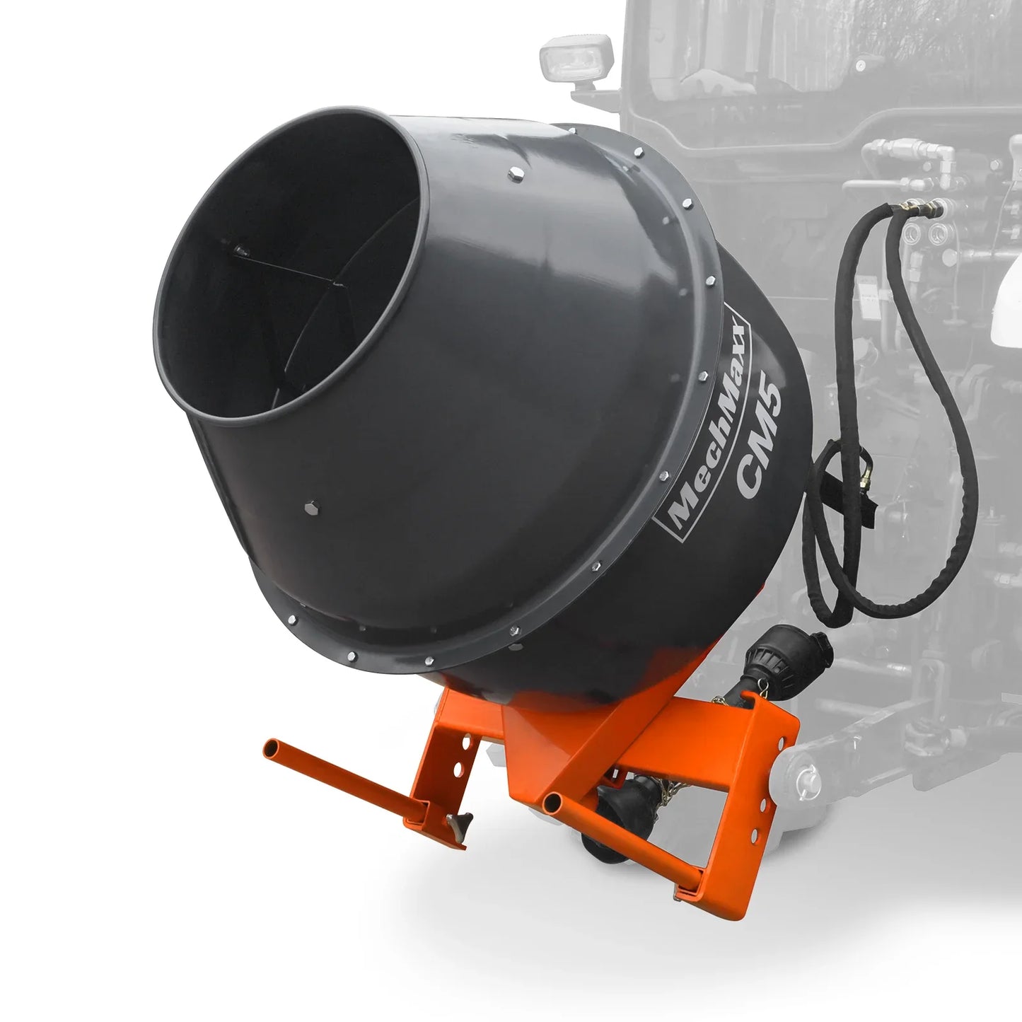 MechMaxx CM5 Cement Mixer 5 Cu-Ft 3-Point Hitch PTO Shaft Included Category 1 & 2 Hookup New