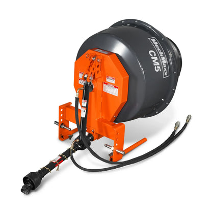 MechMaxx CM5 Cement Mixer 5 Cu-Ft 3-Point Hitch PTO Shaft Included Category 1 & 2 Hookup New