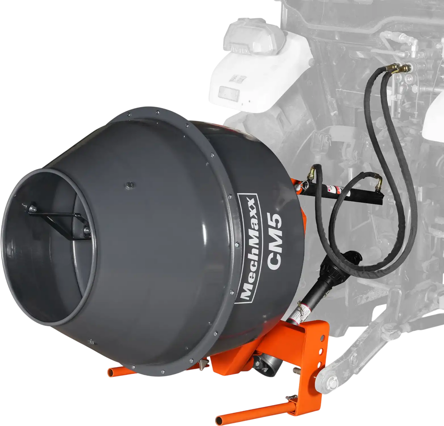 MechMaxx CM5 Cement Mixer 5 Cu-Ft 3-Point Hitch PTO Shaft Included Category 1 & 2 Hookup New