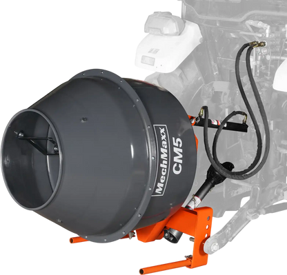 MechMaxx CM5 Cement Mixer 5 Cu-Ft 3-Point Hitch PTO Shaft Included Category 1 & 2 Hookup New