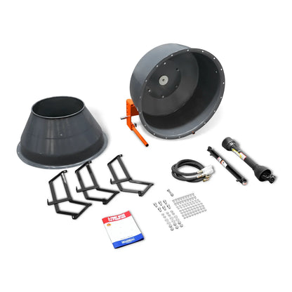 MechMaxx CM5 Cement Mixer 5 Cu-Ft 3-Point Hitch PTO Shaft Included Category 1 & 2 Hookup New