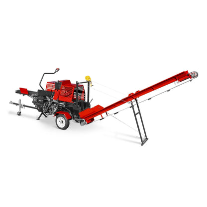 MechMaxx HLS20 Log Splitter Firewood Processor with Conveyor 20 Ton Splitting Force 24" x 15" Log Capacity 18" Chainsaw New