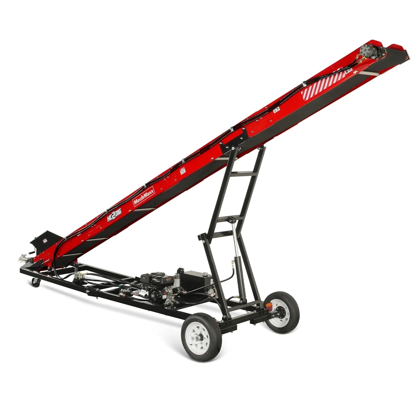 MechMaxx HC2016 Firewood Conveyor 7HP 212cc Gas Powered 124" Lift Height 236" Length 16" Width New