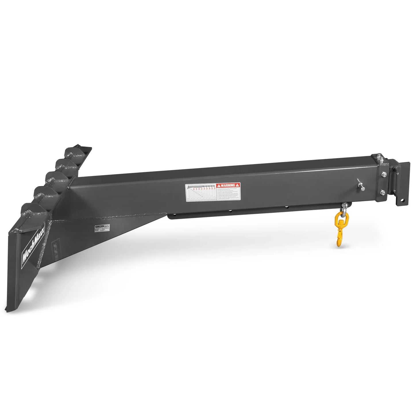 MechMaxx SSCJ50 Skid Steer Crane Jib Adjustable Manual Telescoping 6' - 10' 5000 lbs Max Capacity Attachment New