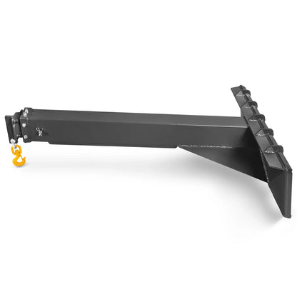 MechMaxx SSCJ50 Skid Steer Crane Jib Adjustable Manual Telescoping 6' - 10' 5000 lbs Max Capacity Attachment New