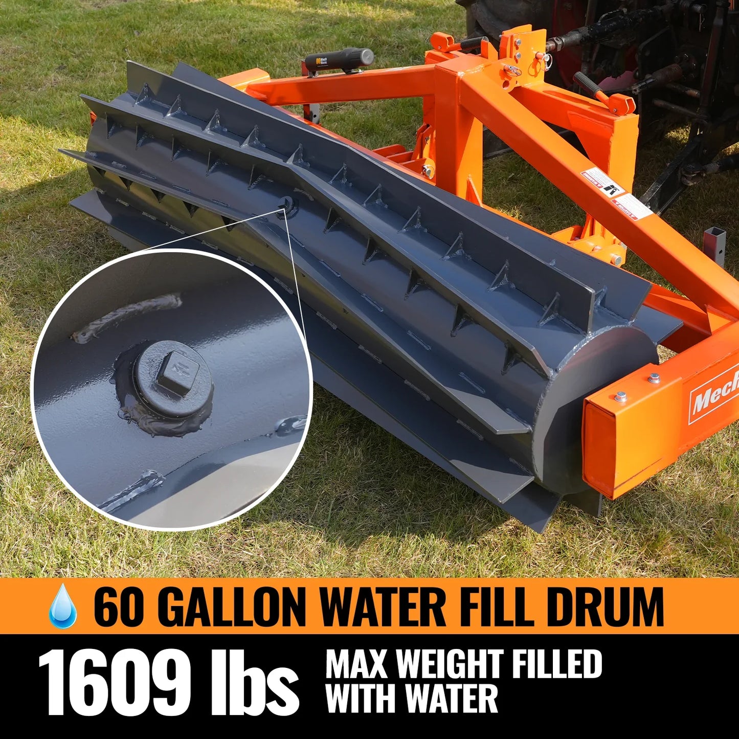 MechMaxx CR82 Crimper Rollers 80" 3 Point Hitch Tractor Attachment Agriculture Equipment New