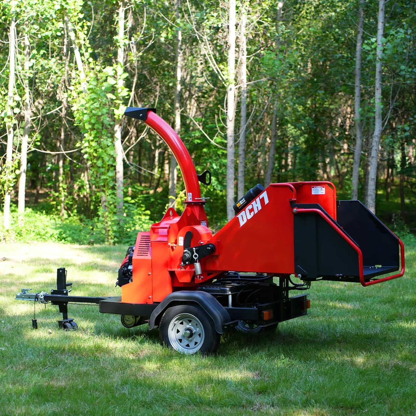 MechMaxx DCH7 Wood Chipper Honda GX690 22HP 688cc Twin Cylinder Gasoline Engine Powered 7" Hydraulic Feeding New
