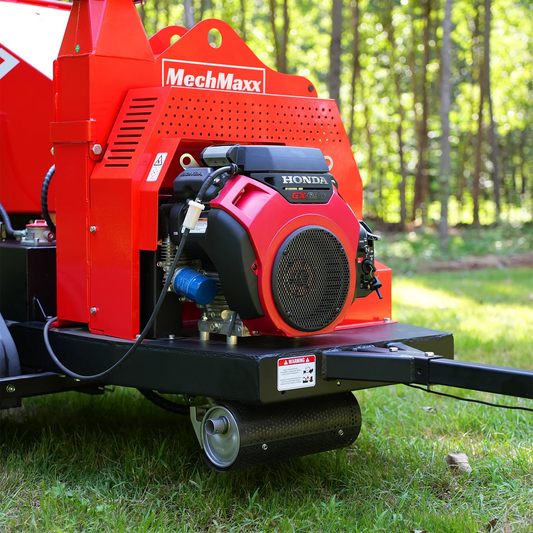 MechMaxx DCH7 Wood Chipper Honda GX690 22HP 688cc Twin Cylinder Gasoline Engine Powered 7" Hydraulic Feeding New