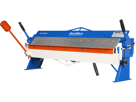 MechMaxx PB4816 Pan and Box Brake 48" Manual 16 Gauge Mild Steel Capacity 135° Bending Angle 16 Precision Fingers New