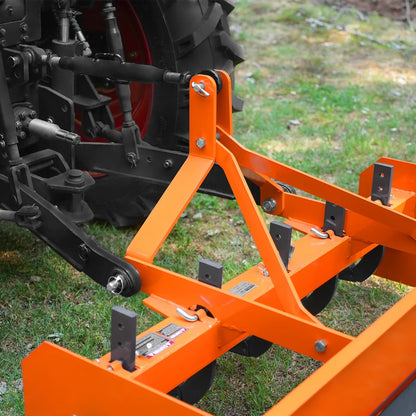 MechMaxx BB60 Box Blade Scraper 60" 5 Shank 3 Point Hitch Tractor Attachment New