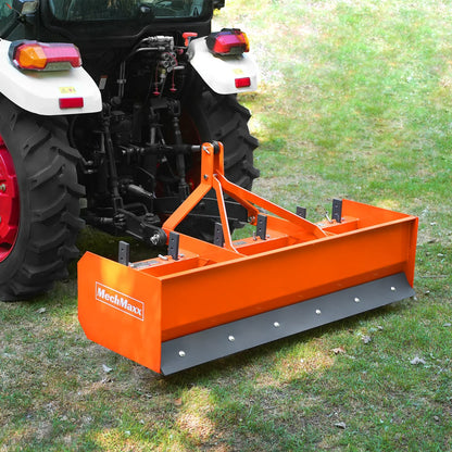 MechMaxx BB72 Box Blade Scraper 72" 6 Shanks 3 Point Hitch Tractor Attachment New