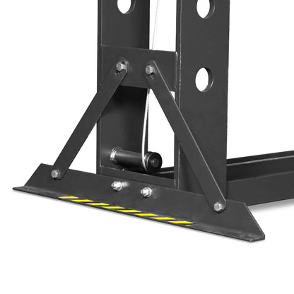 MechMaxx HSP100 Hydraulic Shop Press 100 Ton H-Frame Air/Hydraulic Hand Winch Foot Pedal Safety Guard Fully Welded Steel Frame New
