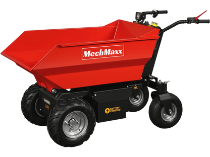 MechMaxx EH50 Mini Dumper 1100 lbs Loading 1000W 48V Battery Powered Hydraulic Tipping Dump Cart New