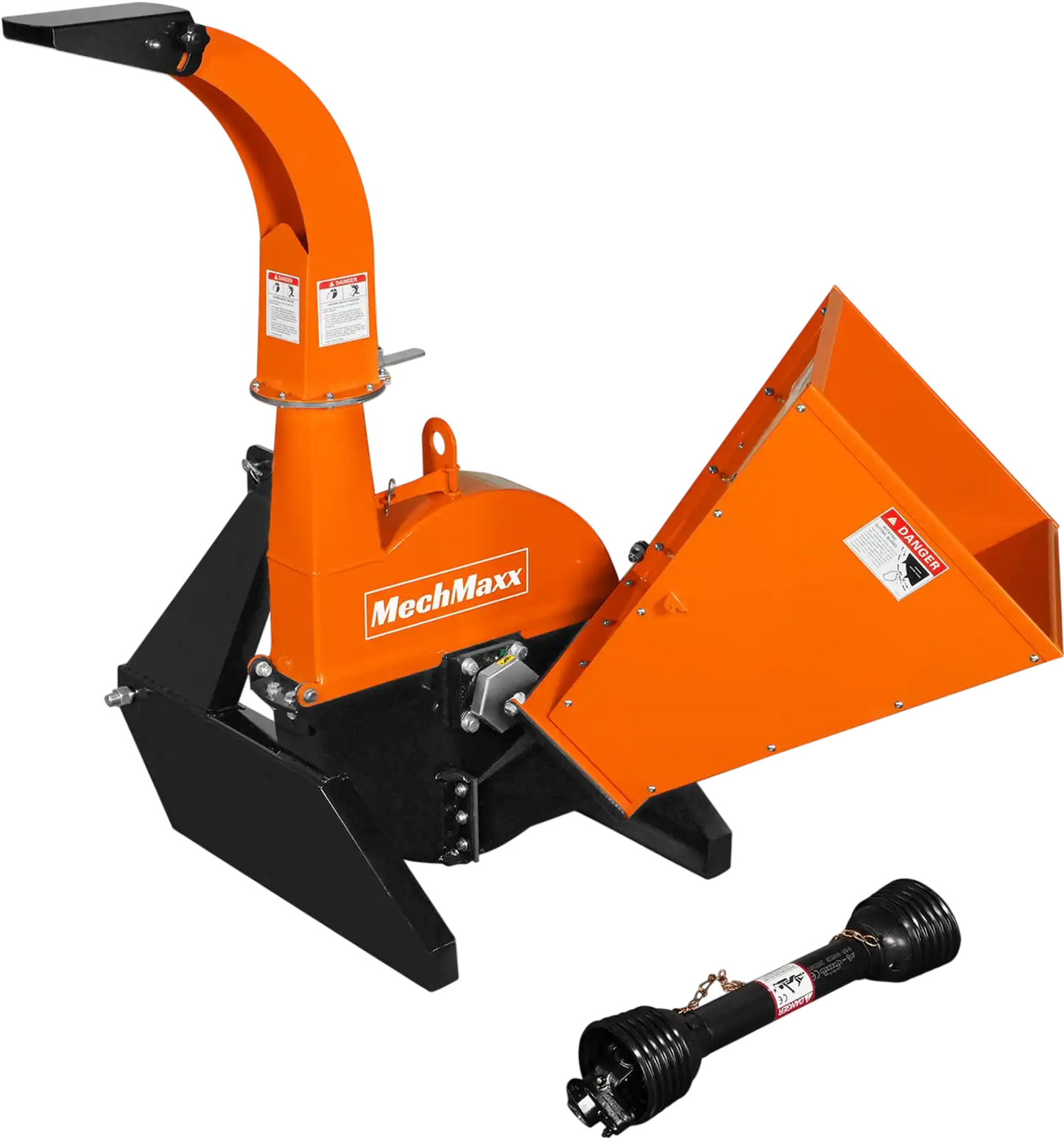 MechMaxx BX42S Wood Chipper 3 Point PTO Attachment for Tractors Up to 45HP PTO Shaft Included New