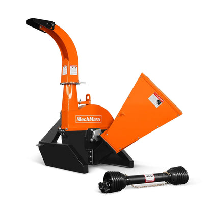 MechMaxx BX42S Wood Chipper 3 Point PTO Attachment for Tractors Up to 45HP PTO Shaft Included New