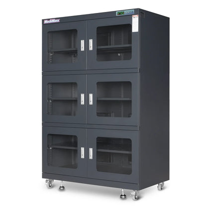 MechMaxx EDC1430C-6 Desiccator Cabinets 1430L ESD Electronic Dry Cabinet 1-10% RH Ultra-Low Humidity Storage New