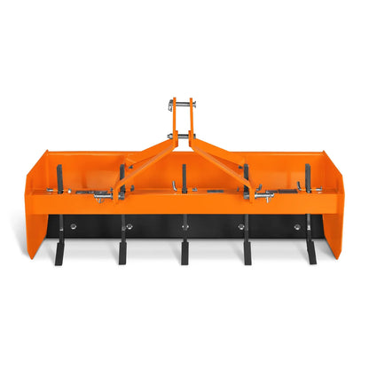 MechMaxx BB60 Box Blade Scraper 60" 5 Shank 3 Point Hitch Tractor Attachment New