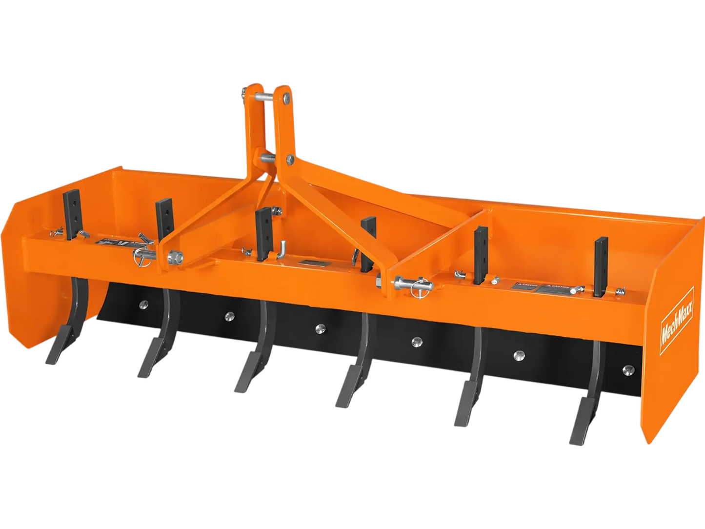 MechMaxx BB72 Box Blade Scraper 72" 6 Shanks 3 Point Hitch Tractor Attachment New