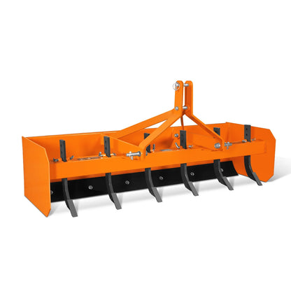 MechMaxx BB72 Box Blade Scraper 72" 6 Shanks 3 Point Hitch Tractor Attachment New