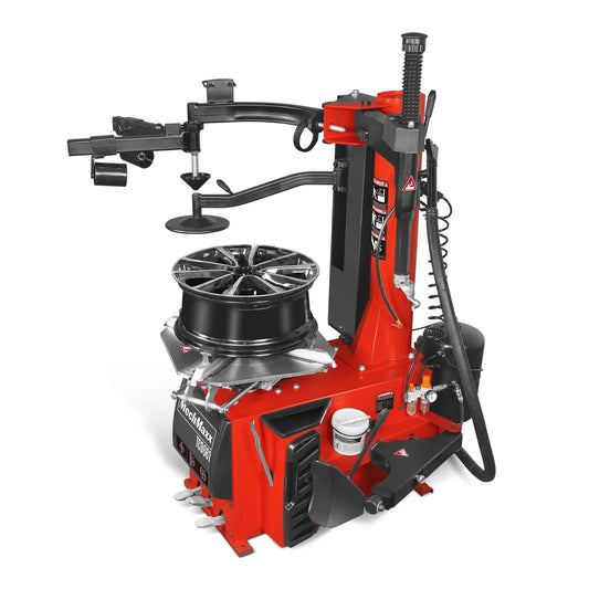 MechMaxx TC9661+WB857 Tire Changer 24" Rim Assist Arm Wheel Balancer Bundle New