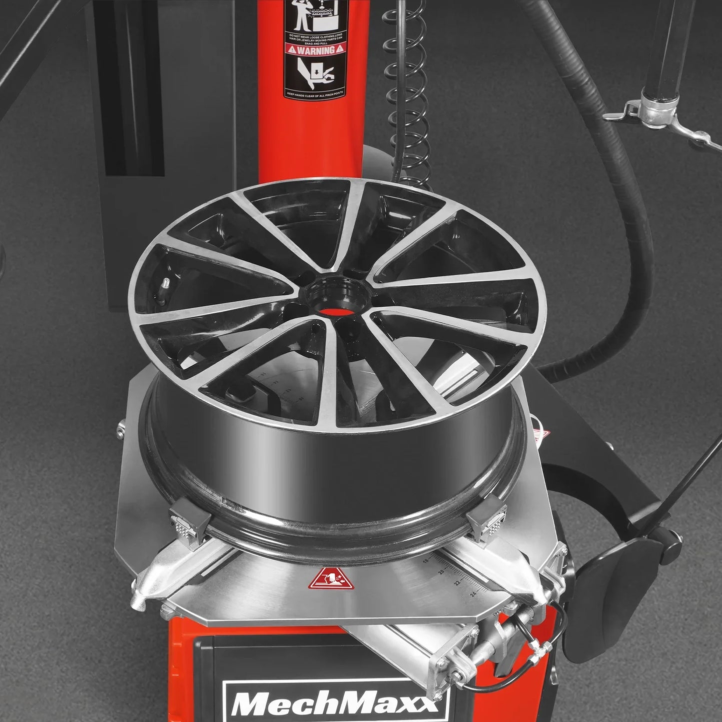 MechMaxx TC9661+WB857 Tire Changer 24" Rim Assist Arm Wheel Balancer Bundle New
