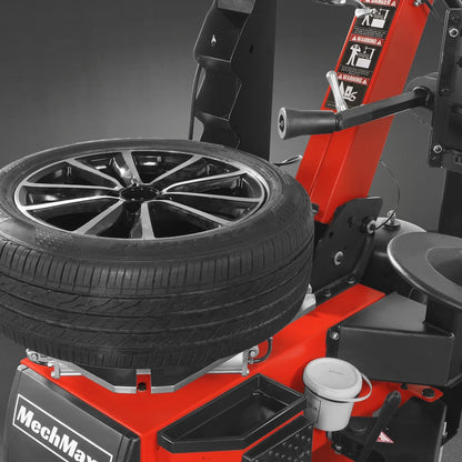 MechMaxx TC9682 Tire Changer High Performance Tilt Back Wheel Changer Multi-Function Assist Arm Bead Blaster New