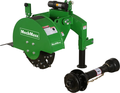 MechMaxx SG24 Stump Grinder 3-Point PTO 34 Carbide Teeth for 15-45HP Tractor New