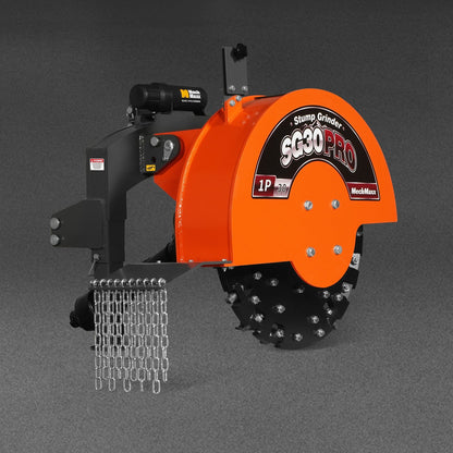 MechMaxx SG30 Stump Grinder 3-Point PTO 30" Flywheel 40-100 HP 44 Carbide Teeth New