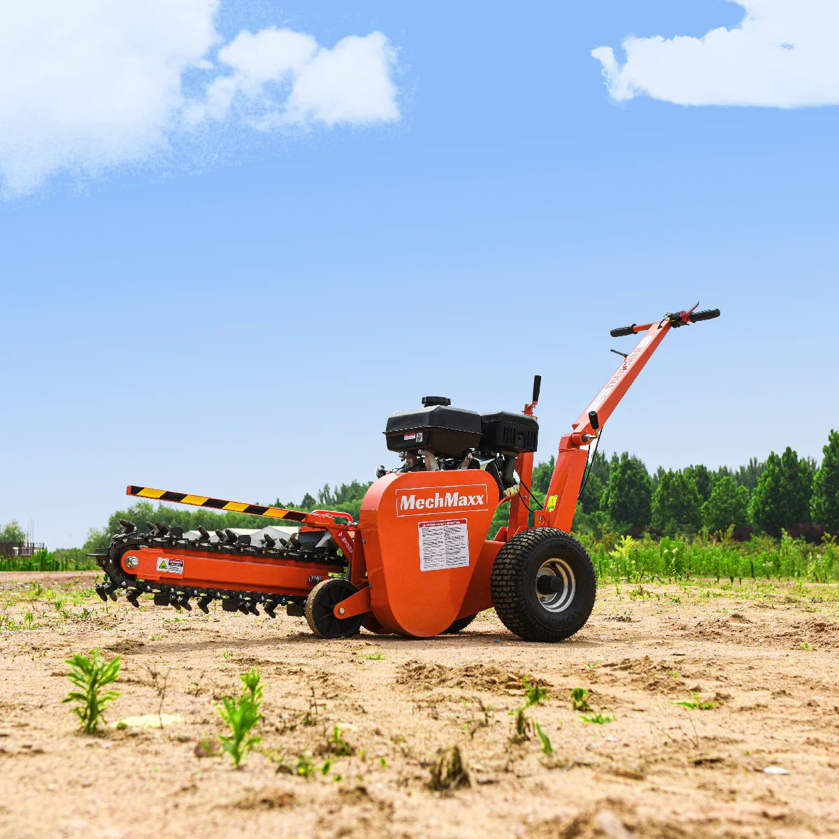 MechMaxx TCR650 Mini Trencher 7HP Gas Powered Cable Ditching New