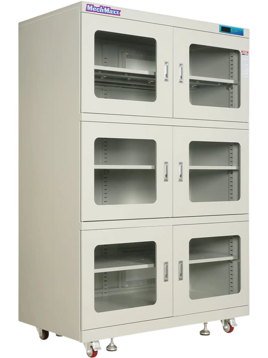 MechMaxx EDC1430AW-6 Desiccator Cabinet 1430L ESD Electronic Dry Cabinet 20-60% RH Low Humidity Storage White New