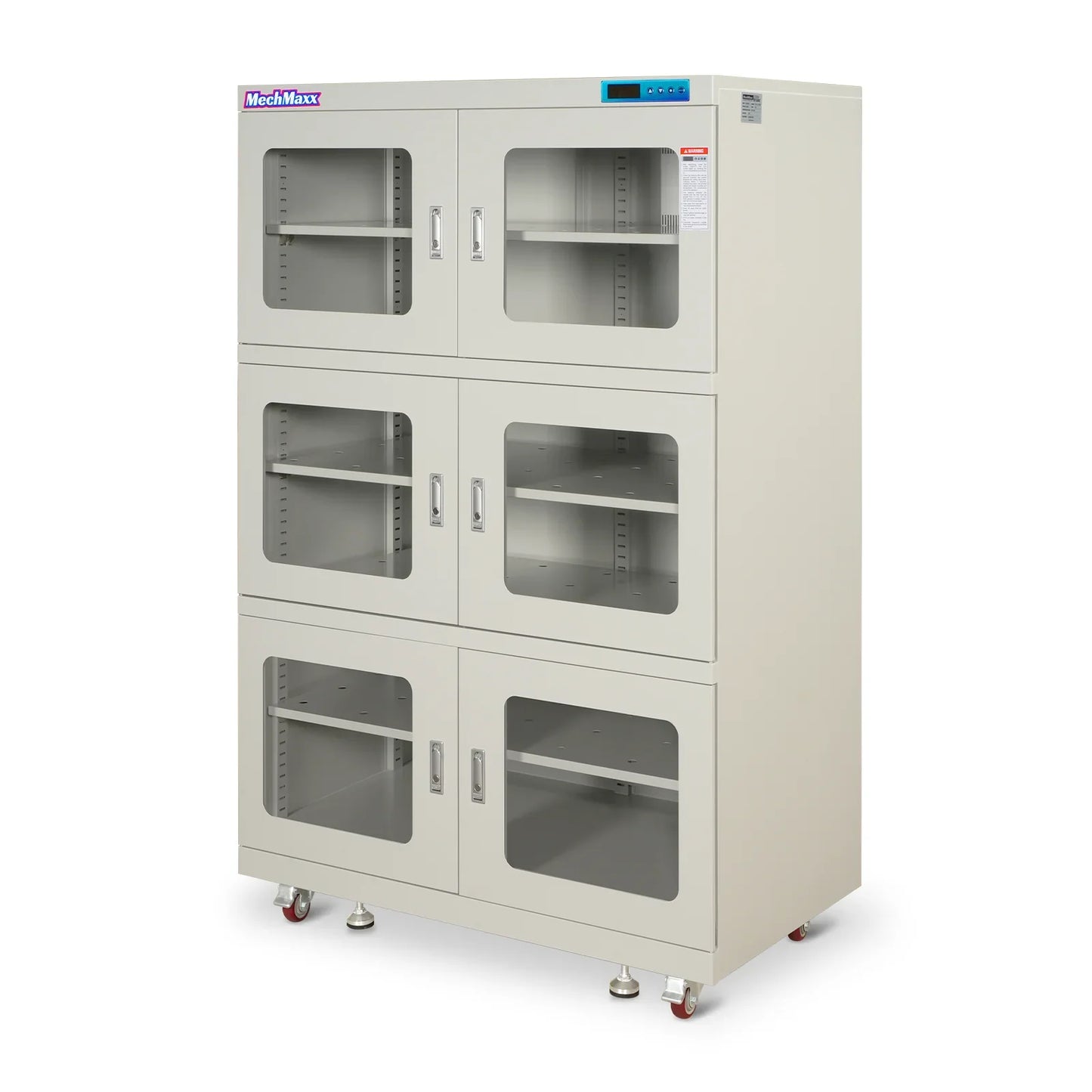 MechMaxx EDC1430AW-6 Desiccator Cabinet 1430L ESD Electronic Dry Cabinet 20-60% RH Low Humidity Storage White New