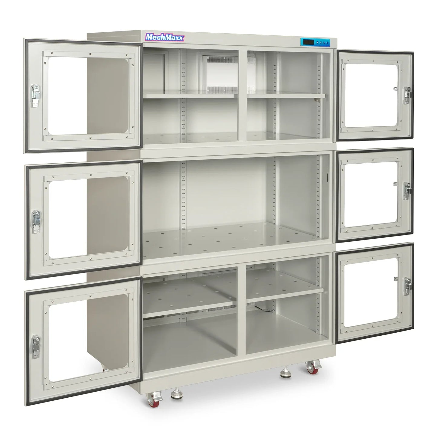 MechMaxx EDC1430AW-6 Desiccator Cabinet 1430L ESD Electronic Dry Cabinet 20-60% RH Low Humidity Storage White New