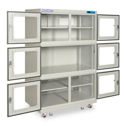 MechMaxx EDC1430AW-6 Desiccator Cabinet 1430L ESD Electronic Dry Cabinet 20-60% RH Low Humidity Storage White New